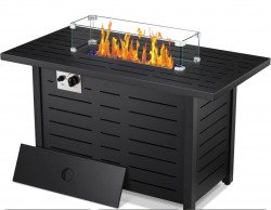 Decorative Fire Pit Table with Propane